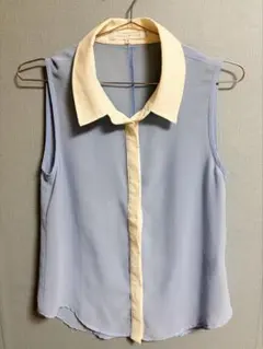MERCURYDUO マーキュリーデュオ ノースリーブ シアー シャツ トップス