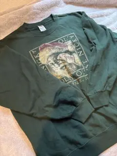 古着スウェット 2XL 緑 サンタのサムネイル