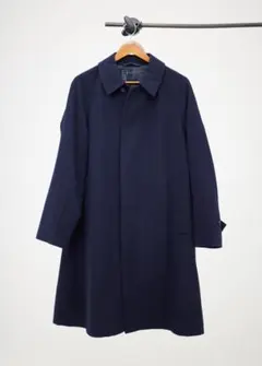 無印良品 ウール チロングコート ネイビー M