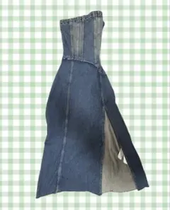 00's ZARAデニムワンピース y2k