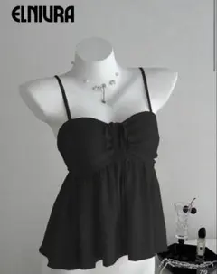 SHEIN キャミソール ブラック Mのサムネイル