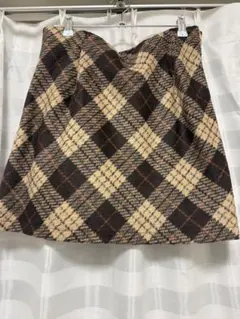 チェック柄スカート　ミニスカート
