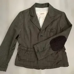 レディース　ダークブラウン テーラードジャケット