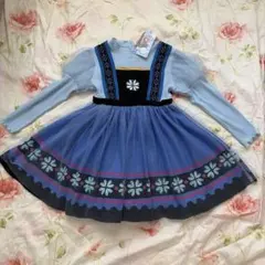 【新品】リトシー アナ雪 エルサ 幼少期　なりきりワンピース 長袖 110cm