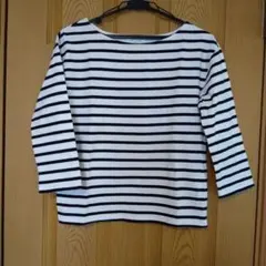 LOWRYS FARM　七分袖ボーダープルオーバー