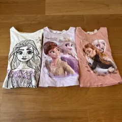 H&M アナと雪の女王　エルサ　長袖カットソー　3枚セット　98/104