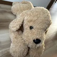 トイザらス購入　特大トイプードル　犬 ぬいぐるみ ベージュのサムネイル