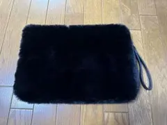 黒色のエコファークラッチバック