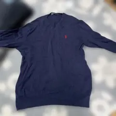 Polo by Ralph Lauren ネイビー Vネックセーター