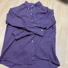チェック柄 長袖シャツ ボタンダウンシャツ
