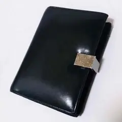 綺麗ＧＵＣＣＩ [ グッチ ] ６連バインダー式手帳カバー レザー×シルバーGG