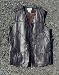 90s orvis cotton vest black - メルカリ