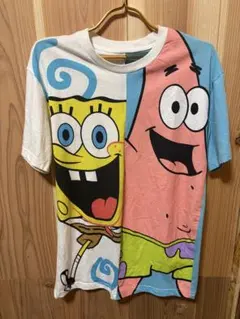 【値下げ可能】スポンジボブ 古着 パトリック Tシャツ スポンジボブ パトリック プリント Tシャツ XL アメリカ 古着 海外企画