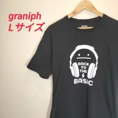 graniph BACK TO THE BASIC Tシャツ Lサイズ 黒