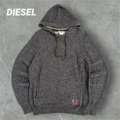 【レアアイテム】DIESEL パーカー　ウール　白金タグ　y2k　00s XL