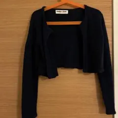 Petite・fleur ネイビー ニットボレロ