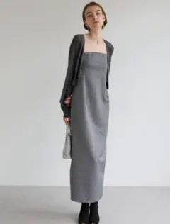 COCODEALパールモヘヤショートカーディガン