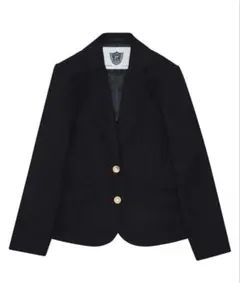 ネイビー シングルブレスト ブレザー