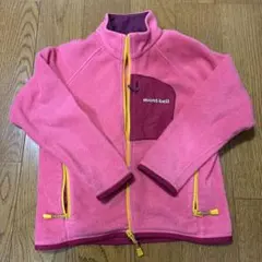 モンベル　フリース　110　ピンク　女の子