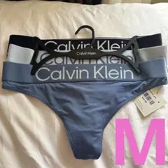 【正規品】タグ付新品カルバンクライン ストレッチロゴ　Tバック３枚