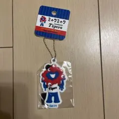 阪神タイガース ミャクミャク ラバーマスコットキーチェーン キーホルダー 赤