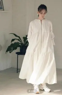 フロントジップワンピース