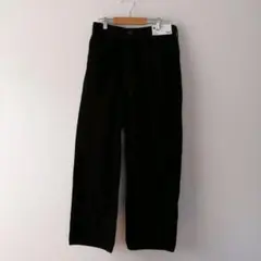 GU コーデュロイ バギーパンツ S ブラック