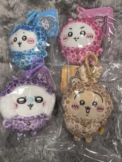 ドンキコラボ限定ちいかわ マスコット豹柄パジャマな4個セット モモンガ/うさぎ