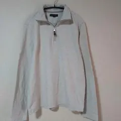 BANANA REPUBLIC【M】100%コットン ハーフジップ ニットのサムネイル