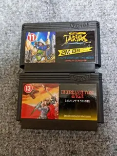 レトロファミコン！タイトー　RPG　ミネルバトンサーガ+未来神話ジャーヴァス