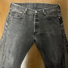 Levi's501再構築ブラックデニム ワイドフレアデニム　W38 リーバイス