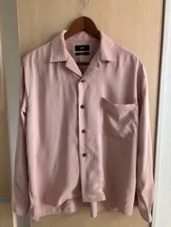 ピンク 長袖シャツ Sサイズ ポケット付き