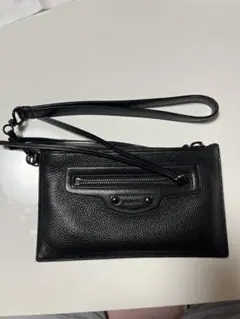 バレンシアガ クラッチバッグ ネオクラシック レザー 黒