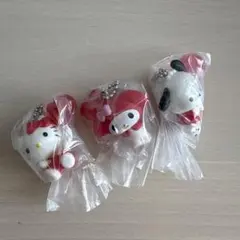 【新品】 サンリオ ガチャ カラーコレクションチャーム Red 3点セット