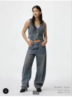 バレルレッグジーンズ〔標準71.0～ 75.0cm］［セットアップ可能］