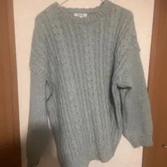 ミントグリーン ニット