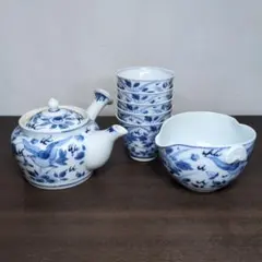 煎茶茶碗 煎茶 茶碗 染め付け 和峰 茶道具 湯呑み 6つ 美品 - メルカリ