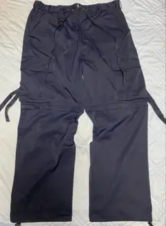 KIXSIX カーゴパンツ　紺色　XLサイズ
