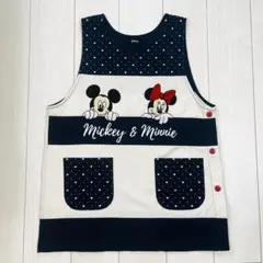 【美品】ミッキー　ミニーエプロン　ディズニー　保育士　キャラクター