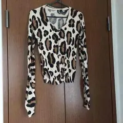 ヒョウ柄カーディガン