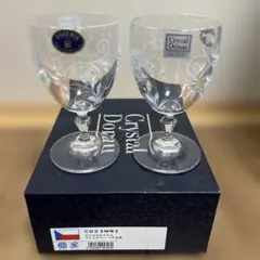 【新品】クリスタルドナウファンタジーペア冷酒グラス ボヘミアングラスワイングラス