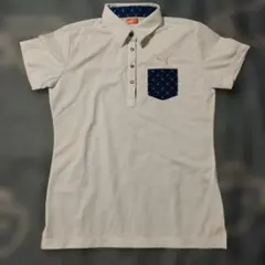 PUMA レディース ポロシャツ ホワイト　④
