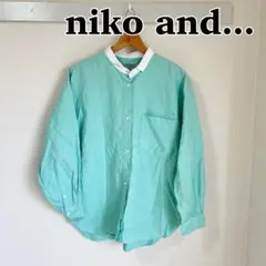 niko and... ニコアンド　カラフルオックスクレリックシャツ