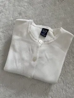 GAP ギャップキッズ130 ホワイト カーディガン　白カーデ