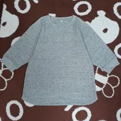 UNIQLO KIDS ワッフルクルーネックTシャツ 女の子150cm　五分袖