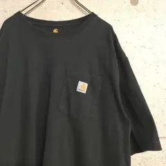 Carhartt/USED胸ポケットTシャツ/ビッグサイズ/ロゴ/ゆるだぼ