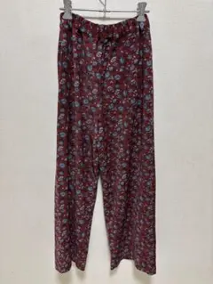 ［値下げ］MOUSSY 花柄ウエストゴムパンツ