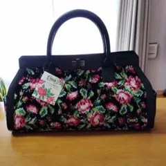 FEILER 花柄刺繍 ハンドバッグ