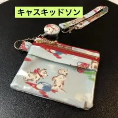 ☆スマホも通帳も入る前面クリア キャスキッドソン ダブルファスナー