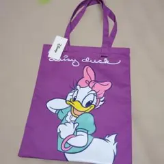 Disney デイジーダック トートバッグ パープル